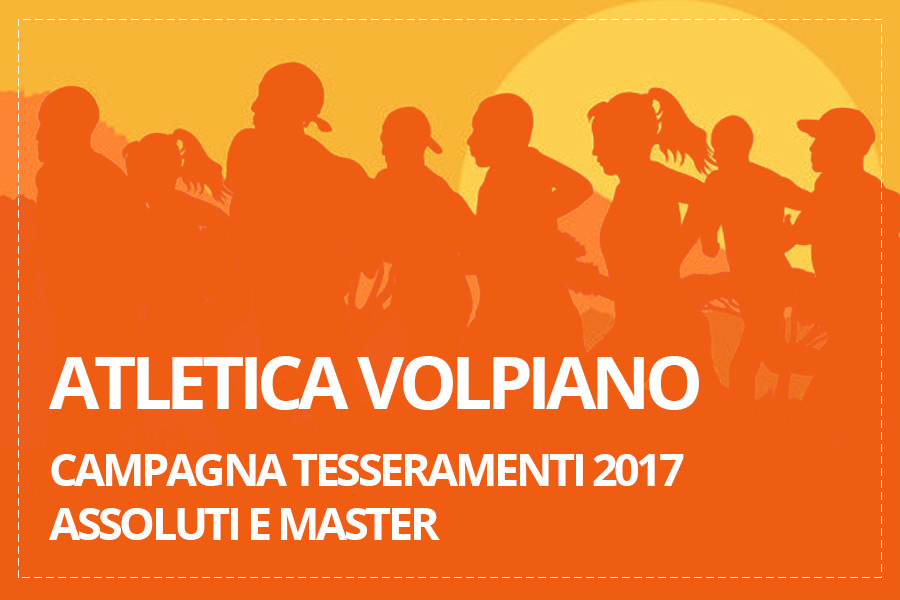 Tesseramenti 2017 Assoluti e Master